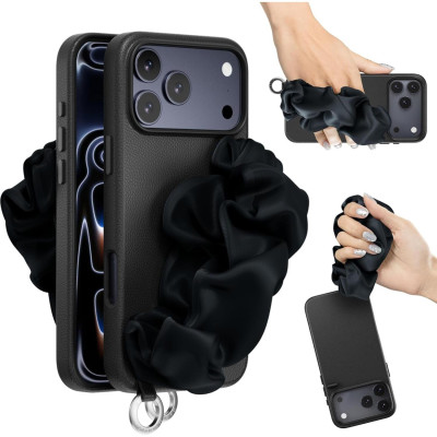 Θήκη iPhone 17 Pro Max MagEasy Foulard M Ανθεκτική με MagSafe & Λουράκι Χειρός - Midnight (MPH17M398MG25)