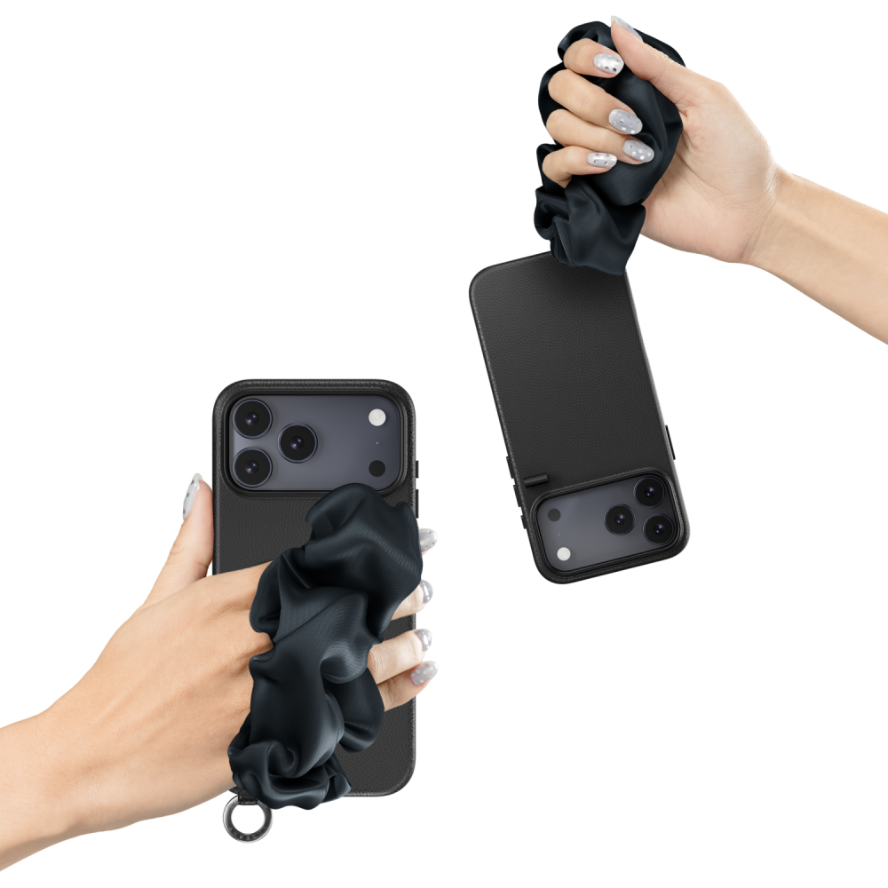 Θήκη iPhone 17 Pro Max MagEasy Foulard M Ανθεκτική με MagSafe & Λουράκι Χειρός - Midnight (MPH17M398MG25)