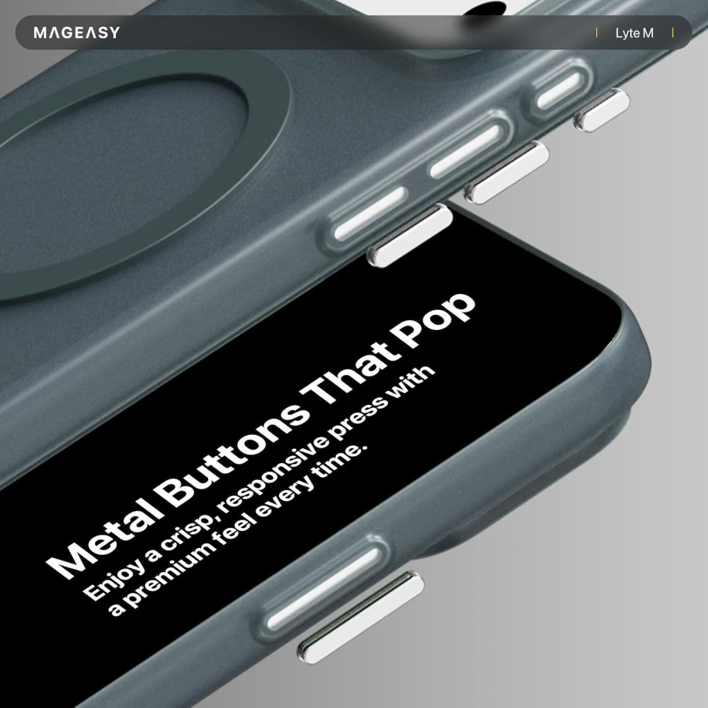 Θήκη iPhone 17 Pro Max MagEasy Lyte M Λεπτή με MagSafe 0.7mm - Midnight (MPH17M392MG25)