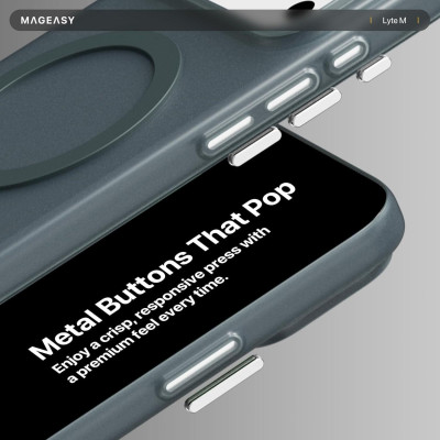 Θήκη iPhone 17 Pro Max MagEasy Lyte M Λεπτή με MagSafe 0.7mm - Midnight (MPH17M392MG25)