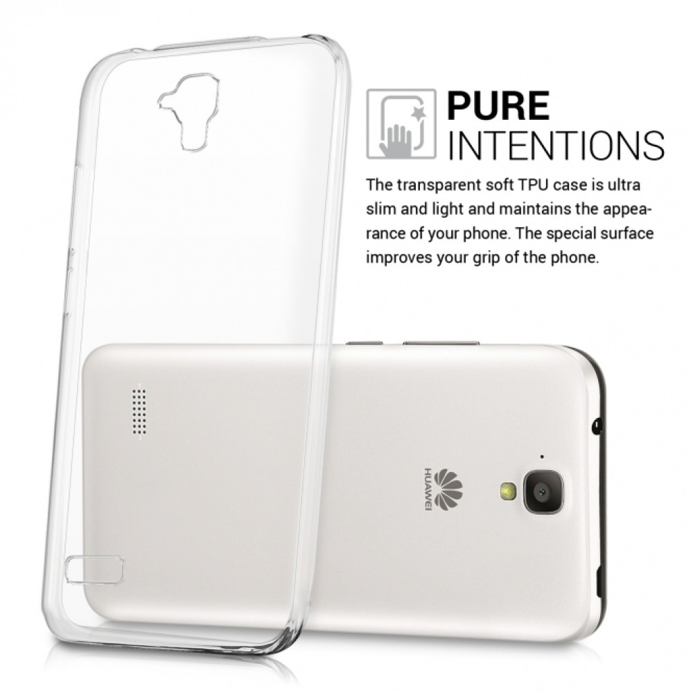 Ultra-Thin Διάφανη Θήκη Σιλικόνης Huawei Y5 (35803-03)