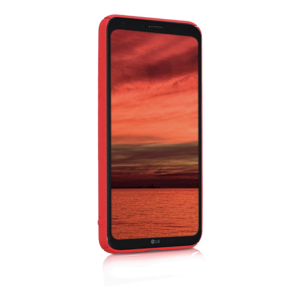 KW Slim Anti-Slip Cover - Σκληρή Θήκη Καουτσούκ LG Q6 - Κόκκινο μεταλλικό (44683.36)