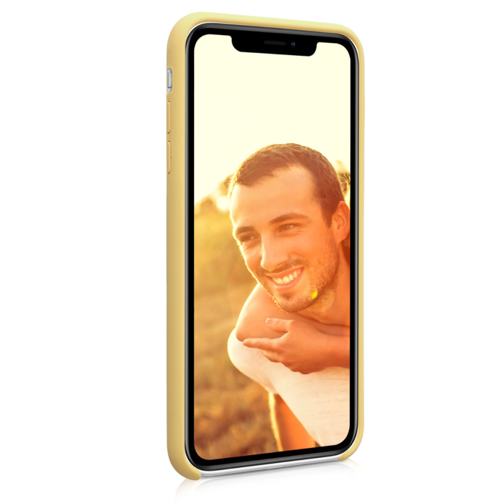 KW Θήκη Σιλικόνης TPU Apple iPhone XR - Soft Flexible Rubber  - Yellow (45910.49)