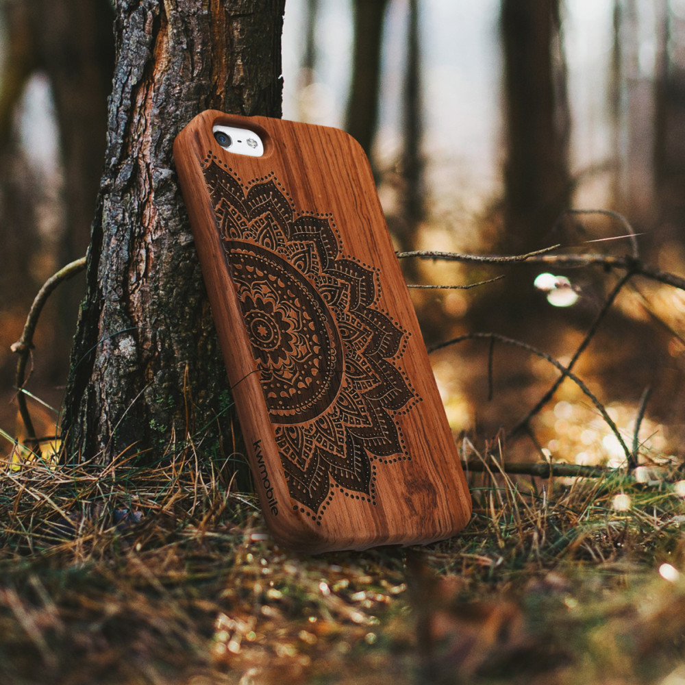 KW Σκληρή Ξύλινη Θήκη iPhone SE / 5 / 5S (29912.04)