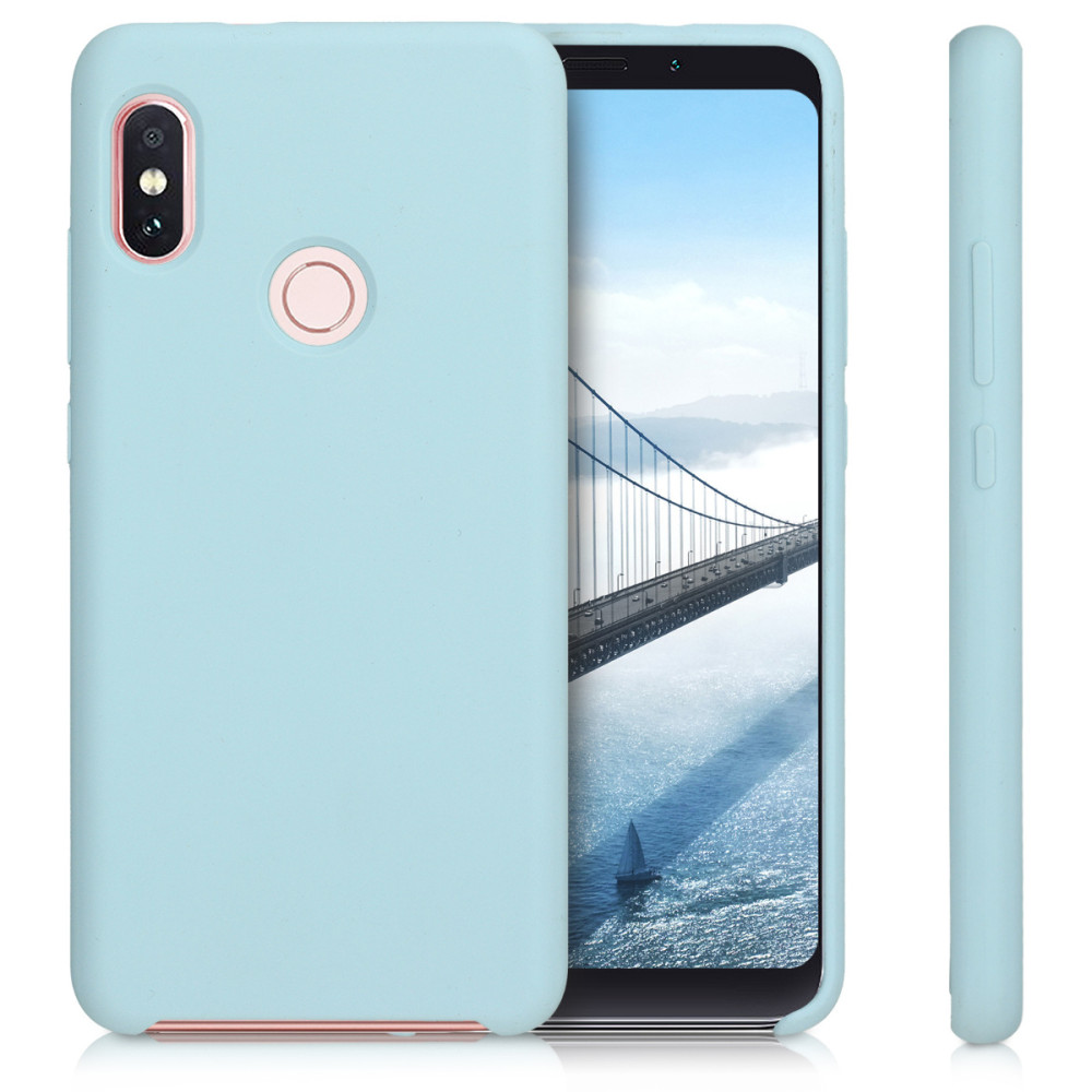 KW Θήκη Σιλικόνης Xiaomi Redmi Note 5 (Global Version) / Note 5 Pro - Soft Flexible Rubber Protective Cover - Light Blue Matte - (46380.58)