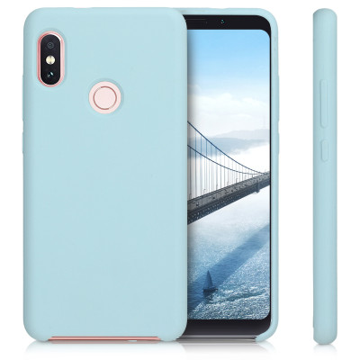 KW Θήκη Σιλικόνης Xiaomi Redmi Note 5 (Global Version) / Note 5 Pro - Soft Flexible Rubber Protective Cover - Light Blue Matte - (46380.58)