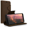 Kalibri Δερμάτινη Suede Θήκη - Πορτοφόλι Samsung Galaxy J6 2018 - Brown (46601.05)