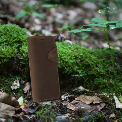 Kalibri Δερμάτινη Suede Θήκη - Πορτοφόλι Samsung Galaxy A9 2018 - Brown (46837.05)