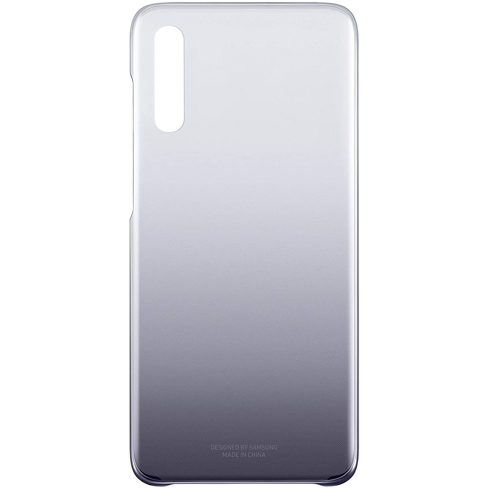 Official Samsung Gradation Cover - Ημιδιάφανη Σκληρή Θήκη Samsung Galaxy A70 - Black (EF-AA705CBEGWW)