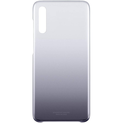 Official Samsung Gradation Cover - Ημιδιάφανη Σκληρή Θήκη Samsung Galaxy A70 - Black (EF-AA705CBEGWW)