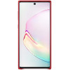 Official Samsung Leather Cover - Δερμάτινη Θήκη Samsung Galaxy Note 10 - Red (EF-VN970LREGWW)