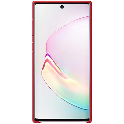 Official Samsung Leather Cover - Δερμάτινη Θήκη Samsung Galaxy Note 10 - Red (EF-VN970LREGWW)