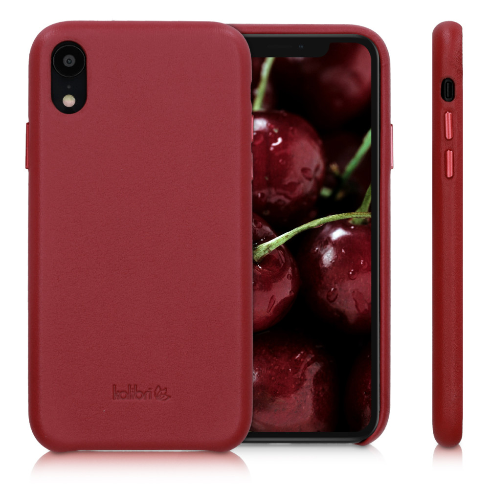 Kalibri Σκληρή Δερμάτινη Θήκη Apple iPhone XR - Smooth Genuine Leather Hard Case - Red (45955.09)