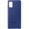Official Samsung Silicone Cover Θήκη Σιλικόνης Samsung Galaxy A41 - Blue (EF-PA415TLEGEU)