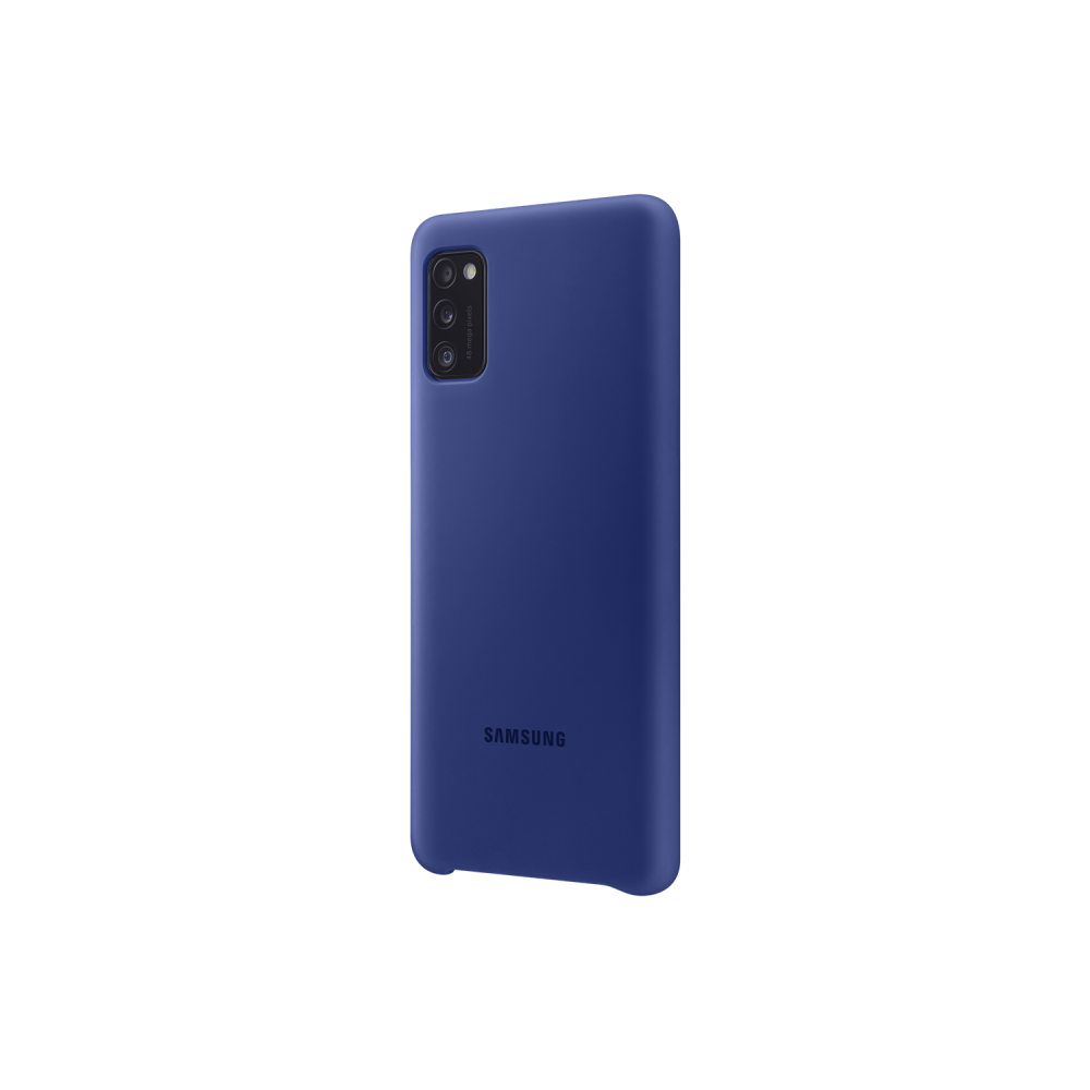 Official Samsung Silicone Cover Θήκη Σιλικόνης Samsung Galaxy A41 - Blue (EF-PA415TLEGEU)