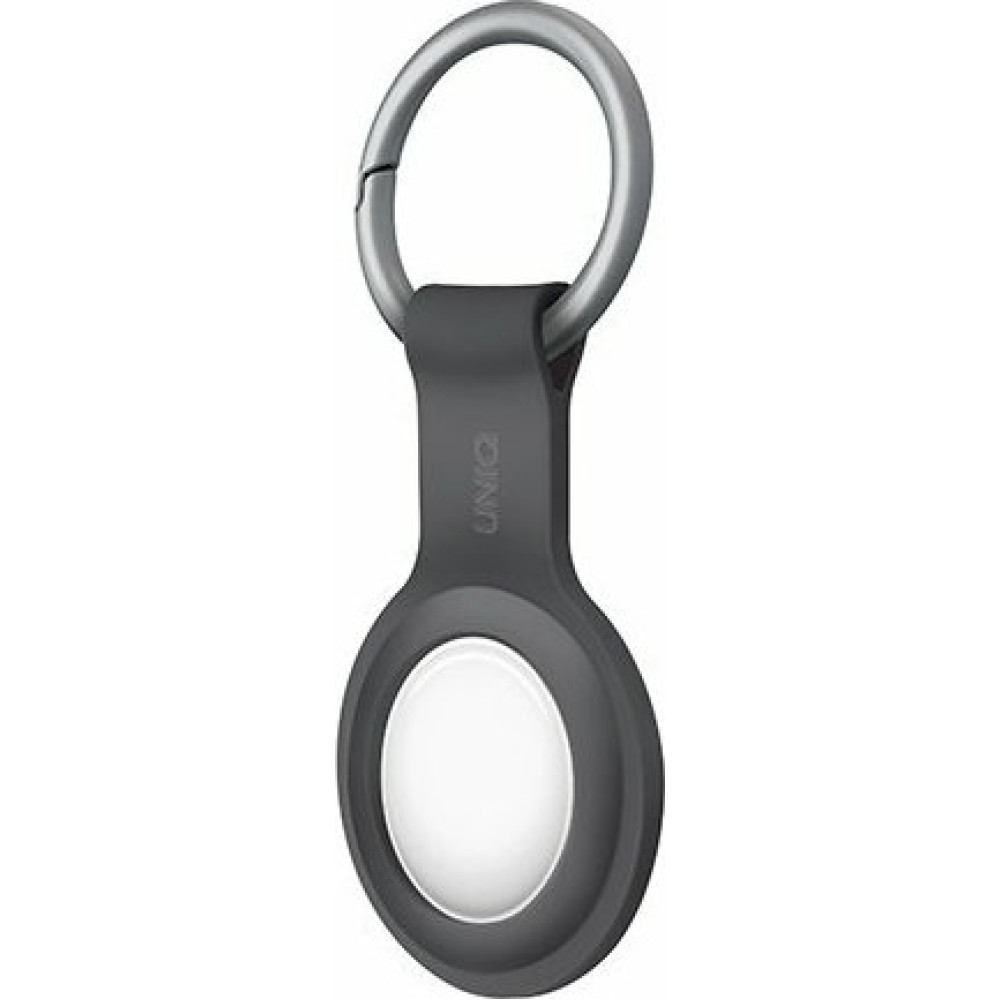 Uniq Lino Liquid Bundle of 4 - Σετ Θήκη / Μπρελόκ Premium Σιλικόνης και Μεμβράνη Προστασίας Apple AirTag - Ash Grey - 4 Τεμάχια (UNIQ-AIRTAGBUN-LINOGRY)