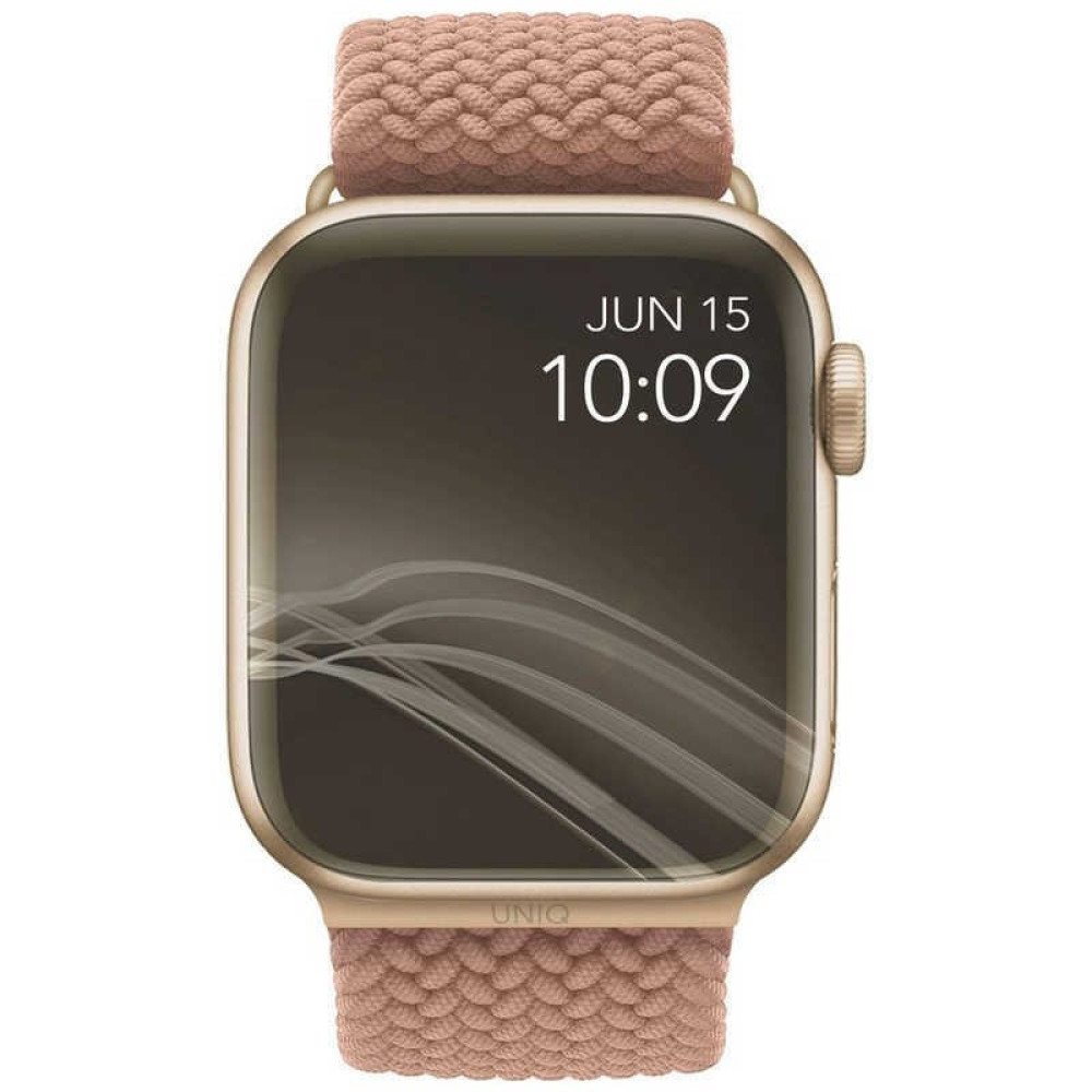 Uniq Aspen Braided Band - Premium Πλεκτό Λουράκι Apple Watch SE/11/10/9/8/7/6/5/4 (42/41/40mm) - Pink (UNIQ-40MM-ASPPNK)