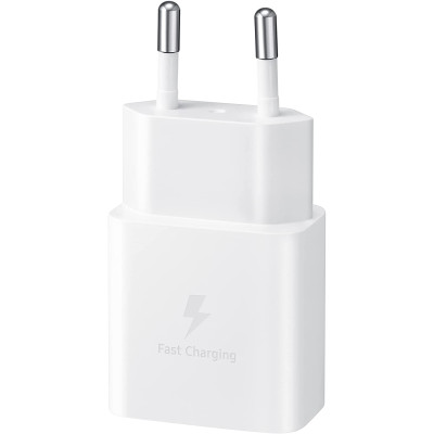 Samsung Fast Travel Charger - Ταχυφορτιστής Ταξιδιού / Αντάπτορας Με 1x Type-C - 15W - White (EP-T1510NWEGEU)