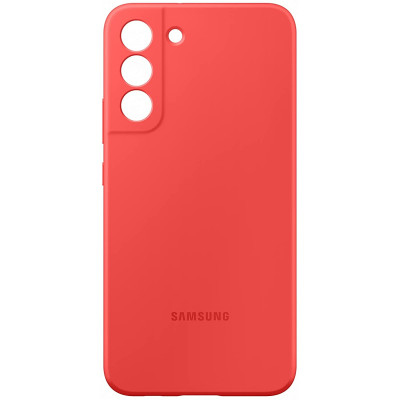 Official Samsung Silicone Cover Θήκη Σιλικόνης - Samsung Galaxy S22 Plus 5G - Coral (EF-PS906TPEGWW)