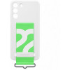 Official Samsung Θήκη Σιλικόνης Strap Cover - Samsung Galaxy S22 Plus 5G - White (EF-GS906TWEGWW)