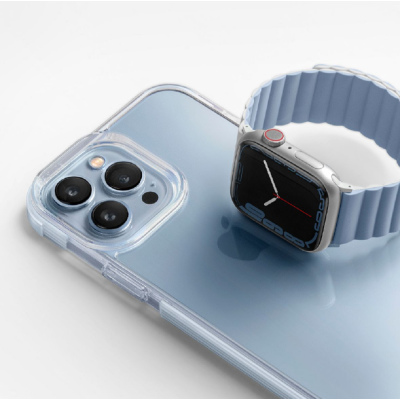 Uniq Revix Μαγνητικό Λουράκι Premium Σιλικόνης Apple Watch Ultra/SE/11/10/9/8/7/6/5/4 (49/46/45/44mm) - White / Blue (UNIQ-45MM-REVWHTBLU)