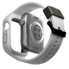 Uniq Monos Unibody Λουράκι Σιλικόνης με Θήκη - Apple Watch SE/9/8/7/6/5/4 (45/44mm) - Chalk Grey (UNIQ-45MM-MONOSGRY)