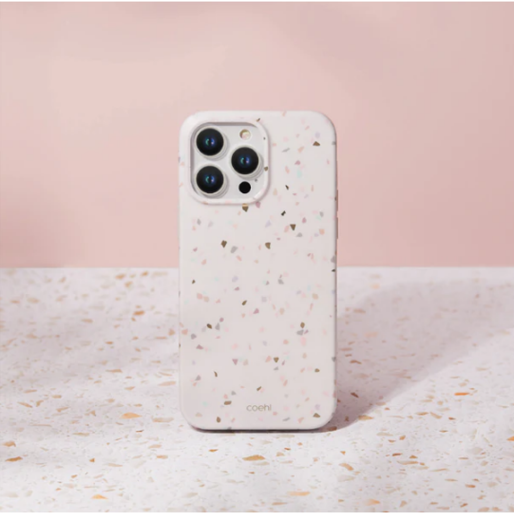 Uniq Coehl Terrazzo - Ανθεκτική Θήκη Superior Hybrid - Apple iPhone 14 Pro Max - Sandstone (UNIQ-IP6.7PM(2022)-TEZSSTN)