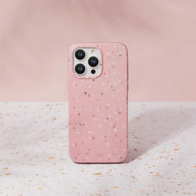 Uniq Coehl Terrazzo - Ανθεκτική Θήκη Superior Hybrid - Apple iPhone 14 Pro - Coral Pink (UNIQ-IP6.1P(2022)-TEZCPK)