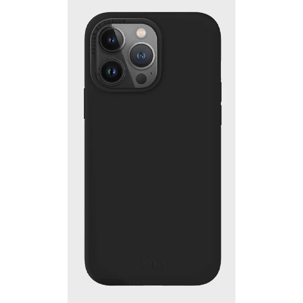 Uniq Lino - Ανθεκτική Σκληρή Θήκη με 2 x Πλαίσια Κάμερας - Apple iPhone 14 Pro Max - Black (UNIQ-IP6.7PM(2022)-LINOBLK)