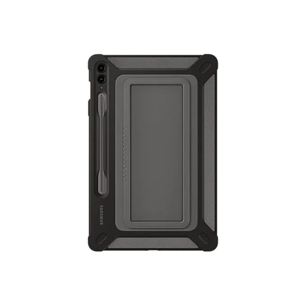 Official Samsung Outdoor Cover - Ανθεκτική Σκληρή Θήκη με Λαβή Μεταφοράς & Υποδοχή S-Pen - Samsung Galaxy Tab S9 FE Plus 12.4" - Black (EF-RX610CBEGWW)