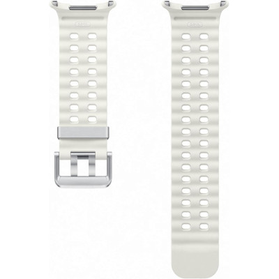Αδιάβροχο Λουράκι από Καουτσούκ HNBR Rubber με Κούμπωμα από Τιτάνιο - Samsung Galaxy Watch Ultra 2025 / 2024 47mm - Official Samsung Marine Band - White Sand (ET-SNL70MWEGEU)
