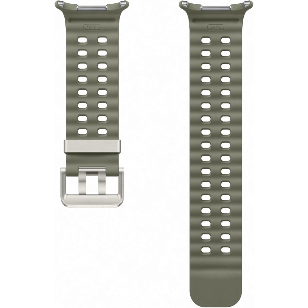 Αδιάβροχο Λουράκι από Καουτσούκ HNBR Rubber με Κούμπωμα από Τιτάνιο - Samsung Galaxy Watch Ultra 2025 / 2024 47mm - Official Samsung Marine Band - Green (ET-SNL70MKEGEU)