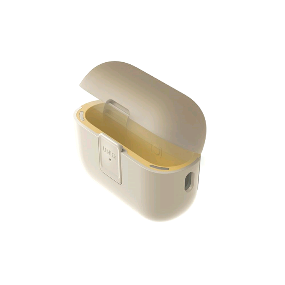 Uniq Clyde - Σκληρή Θήκη με Μαγνητικό Κλείσιμο - Apple AirPods Pro 2nd Gen - Ivory / Canary Yellow (UNIQ-AIRPODSPRO2-CLYIVYCYEL)