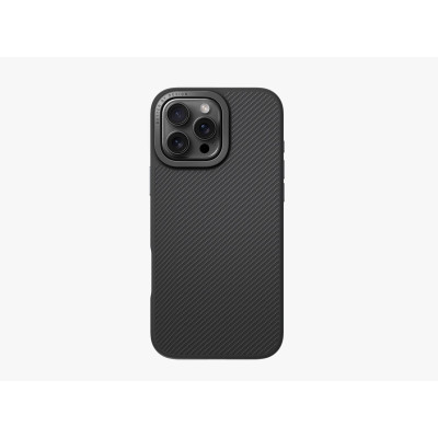 Θήκη iPhone 16 Pro Max Uniq Keva Max Ανθεκτική Aramid Fiber με MagSafe & Kickstand - Black (UNIQ-IP6.9P(2024)-KEVMMBLK)