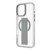 Θήκη iPhone 16 Pro Max Uniq Heldro Max Διάφανη με FlexGrip / KickStand & MagSafe - Clear / Grey (UNIQ-IP6.9P(2024)-HELMMCLR)