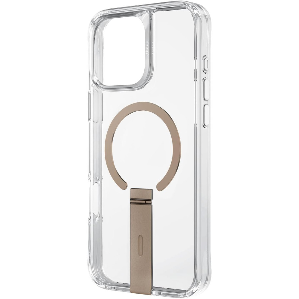 Θήκη iPhone 16 Pro Max Uniq Eleva Ανθεκτική Διάφανη με KickStand & MagSafe - Taupe Gold (UNIQ-IP6.9P(2024)-ELEVAMTGLD)