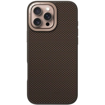 Θήκη iPhone 16 Pro Max Uniq Keva Max Ανθεκτική Aramid Fiber με MagSafe & Kickstand - Brown (UNIQ-IP6.9P(2024)-KEVMMBWN)
