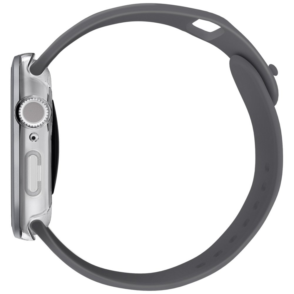 Θήκη Apple Watch 11 / 10 46mm Uniq Voute με Tempered Glass - Silver (UNIQ-46MM-VOUSIL)
