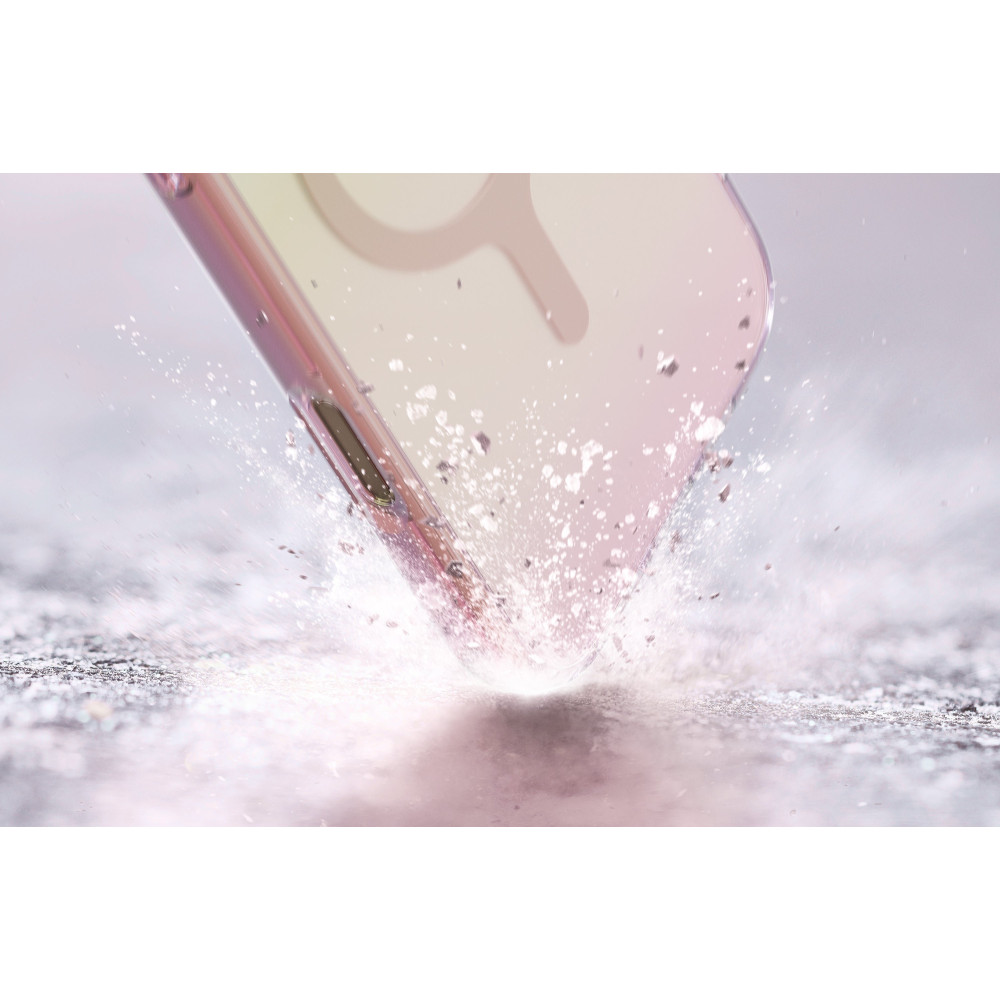 Θήκη iPhone 16 Pro Uniq Iridescia Ανθεκτική & Ιριδίζουσα με MagSafe - Pink Prism (UNIQ-IP6.3P(2024)-IRDMPPRS)