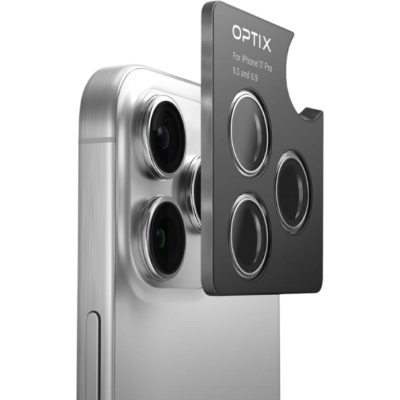 Tempered Glass iPhone 17 Pro / 17 Pro Max Uniq Optix AluGuard Αντιχαρακτικό Γυαλί Προστασίας με Αλουμίνιο για Φακό Κάμερας - Sterling Silver (UNIQ-IP6.3P-6.9P(2025)-ALENSSIL)