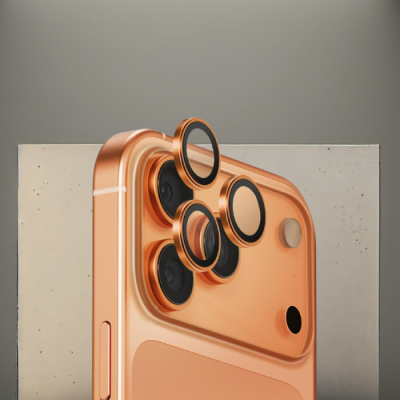 Tempered Glass iPhone 17 Pro / 17 Pro Max Uniq Optix AluGuard Αντιχαρακτικό Γυαλί Προστασίας με Αλουμίνιο για Φακό Κάμερας - Sunset Amber (UNIQ-IP6.3P-6.9P(2025)-ALENSSAMB)