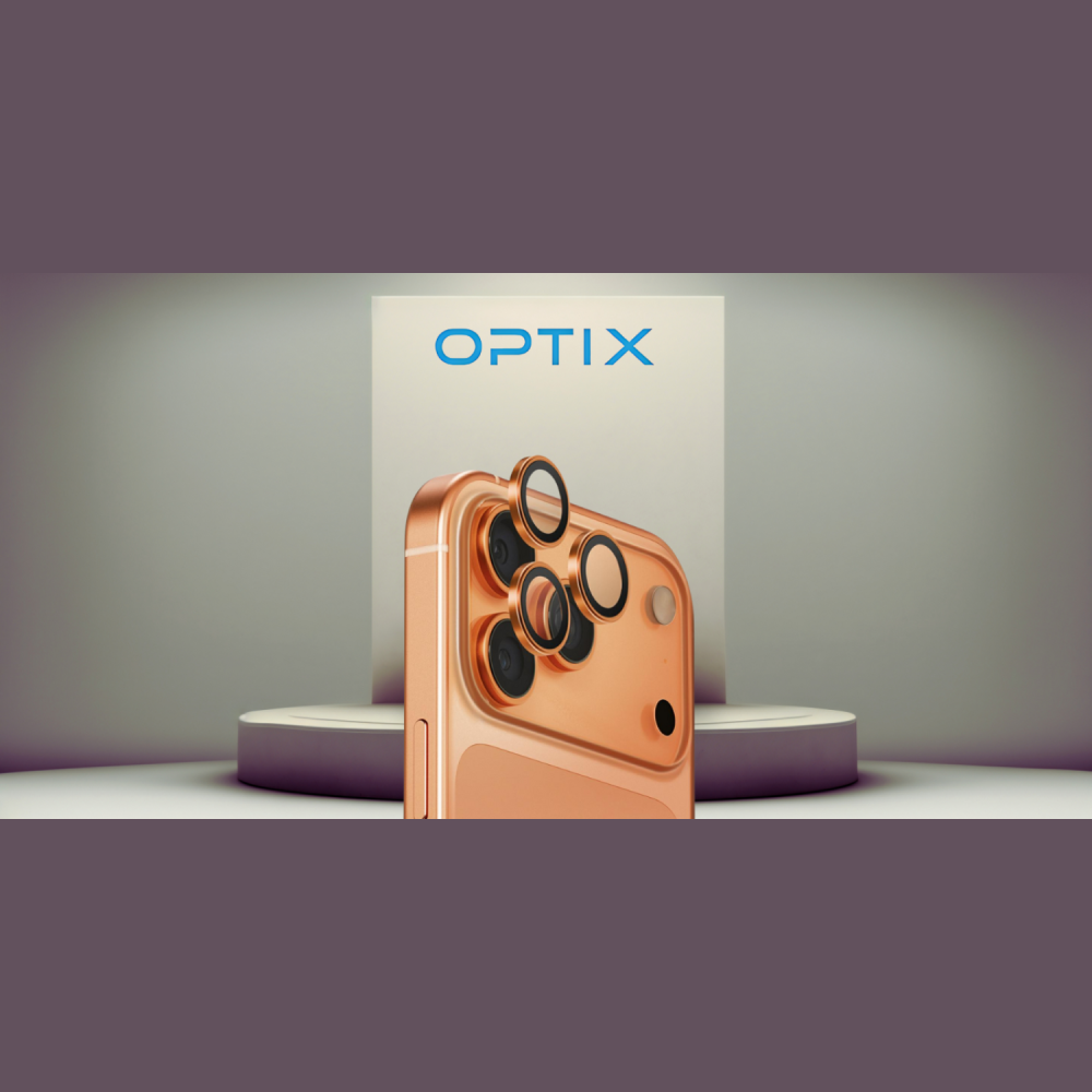 Tempered Glass iPhone 17 Pro / 17 Pro Max Uniq Optix AluGuard Αντιχαρακτικό Γυαλί Προστασίας με Αλουμίνιο για Φακό Κάμερας - Sunset Amber (UNIQ-IP6.3P-6.9P(2025)-ALENSSAMB)