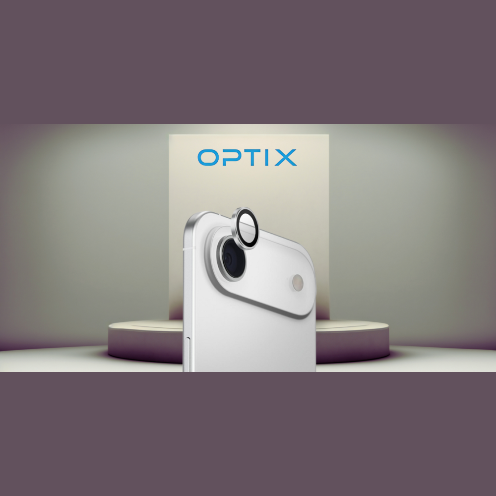 Tempered Glass iPhone Air Uniq Optix AluGuard Αντιχαρακτικό Γυαλί Προστασίας με Αλουμίνιο για Φακό Κάμερας - Starlight Silver (UNIQ-IP6.6(2025)-ALENSSIL)