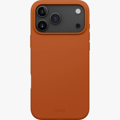 Θήκη iPhone 17 Pro Max Uniq Lino MagClick Ανθεκτική Premium Σιλικόνης με MagSafe - Sunset Orange (UNIQ-IP6.9P(2025)-LINOMSORG)