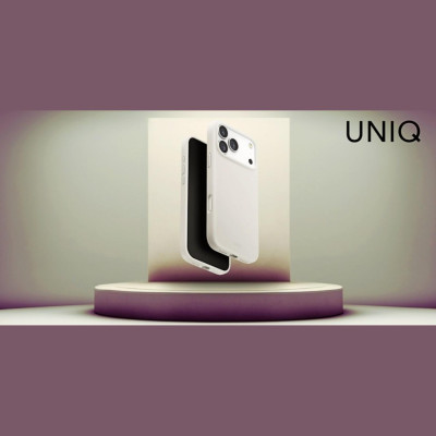 Θήκη iPhone 17 Pro Max Uniq Lino MagClick Ανθεκτική Premium Σιλικόνης με MagSafe - Mist Grey (UNIQ-IP6.9P(2025)-LINOMMGRY)