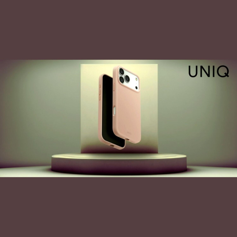 Θήκη iPhone 17 Pro Max Uniq Lino MagClick Ανθεκτική Premium Σιλικόνης με MagSafe - Blush Pink (UNIQ-IP6.9P(2025)-LINOMBPNK)