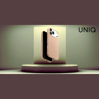 Θήκη iPhone 17 Pro Max Uniq Lino MagClick Ανθεκτική Premium Σιλικόνης με MagSafe - Blush Pink (UNIQ-IP6.9P(2025)-LINOMBPNK)