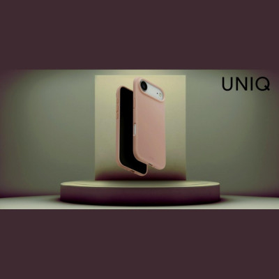 Θήκη iPhone Air Uniq Lino MagClick Ανθεκτική Premium Σιλικόνης με MagSafe - Blush Pink (UNIQ-IP6.6(2025)-LINOMBPNK)