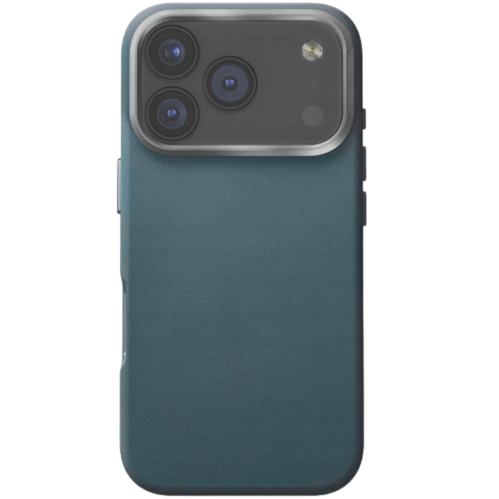 Θήκη iPhone 17 Pro Uniq Lyden Ανθεκτική με MagSafe από Premium Vegan Δέρμα & Μεταλλικό Πλαίσιο Κάμερας - Ash Blue (UNIQ-IP6.3P(2025)-LYDMABLU)