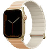 Λουράκι Apple Watch Ultra/SE/11/10/9/8/7/6/5/4 (49/46/45/44mm) Uniq Revix Premium Edition Αναστρέψιμο Μαγνητικό από Premium Σιλικόνη & Δέρμα - Blush Pink / White (UNIQ-45MM-REVPBPNKWHT)